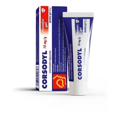 CORSODYL 10MG/G Dentální gel 1X50G