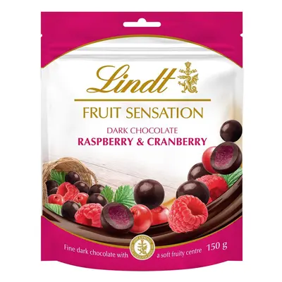 Lindt Sensation Fruit Maliny & Brusinky v hořké čokoládě