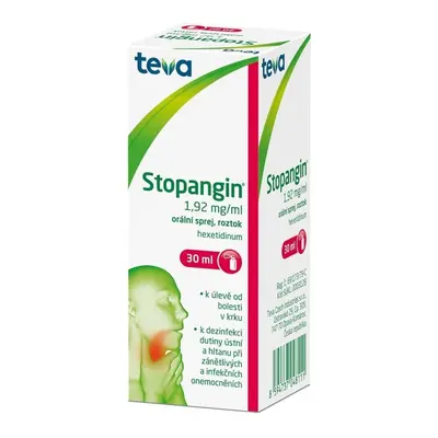 STOPANGIN 1,92MG/ML Orální sprej, roztok 1X30ML