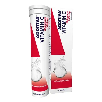 ADDITIVA VITAMIN C BLUTORANGE 1000MG šumivá tableta 20