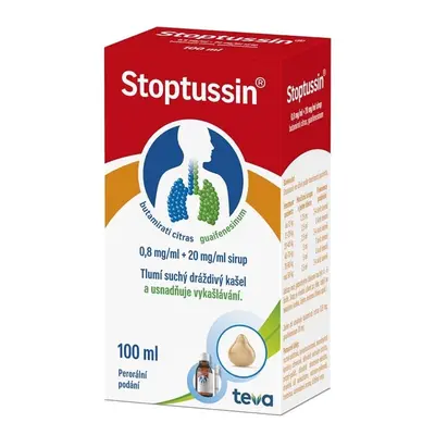 STOPTUSSIN 0,8MG/ML+20MG/ML sirup 1X100ML