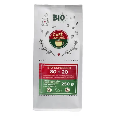 Café Montaña BIO Espresso 80÷20 zrnková káva