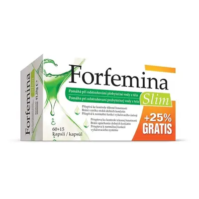 Forfemina Slim odvodnění těla 25% GRATIS 75 kapslí