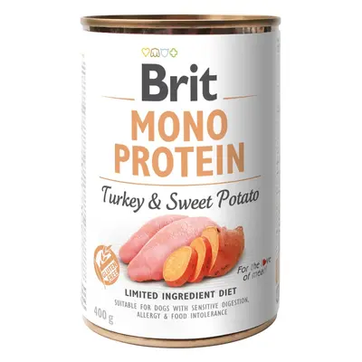 Brit Mono protein Konzerva pro psy – krocan se sladkým bramborem