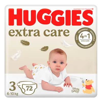 Huggies® Extra Care jednorázové plenky 3 (6–10 kg)