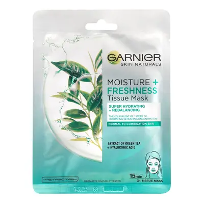 Garnier Moisture + Freshness Superhydratační textilní maska se zeleným čajem