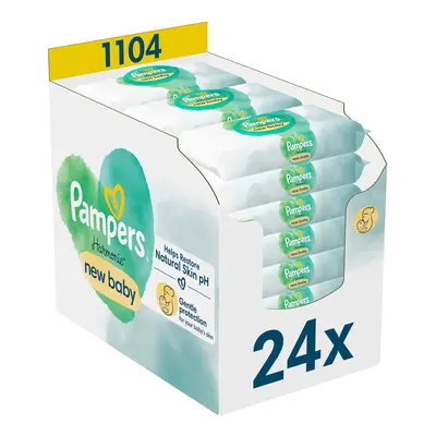 Pampers Harmonie New Baby vlhčené ubrousky plastic free 24×46 ks