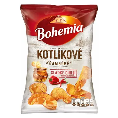 Bohemia Kotlíkové brambůrky sladké chilli a červená paprika