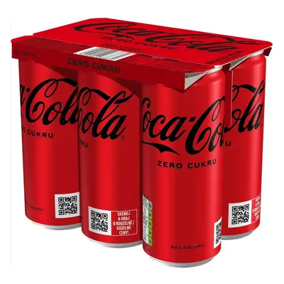 Coca-Cola Zero (6x0,33 l) plech