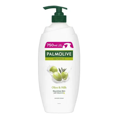 Palmolive Naturals Olive & Milk Sprchový gel s hydratačním mlékem pro ženy pumpa