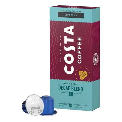 Costa Coffee Decaf Blend Espresso pražená mletá káva bez kofeinu v kapslích 10x5,7g