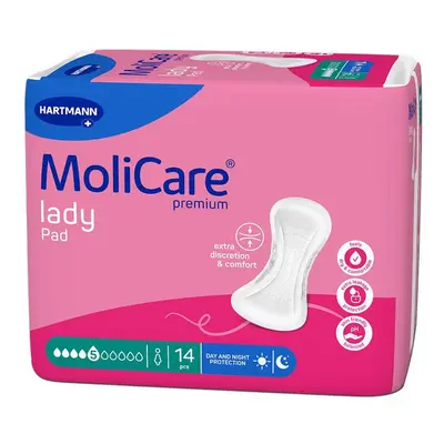 VLOŽKY ABSORPČNÍ MOLICARE LADY 5 KAPEK 1045ML,14KS