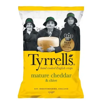 Tyrrells Brambůrky s příchutí zralého cheddaru a pažitky