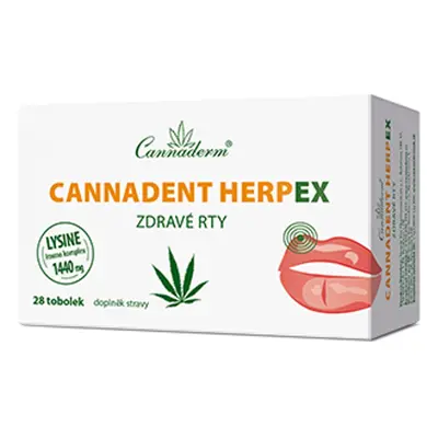 Cannaderm Cannadent HerpEX zdravé rty 28 tob.