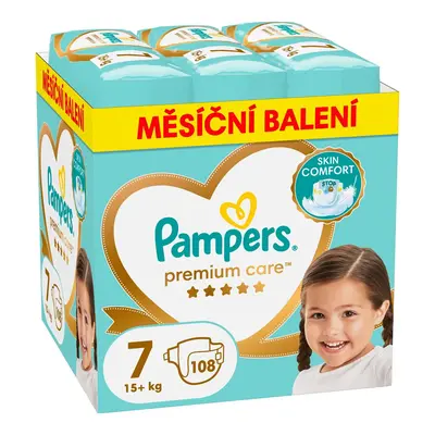 Pampers Premium Care jednorázové plenky 7 (15+ kg)