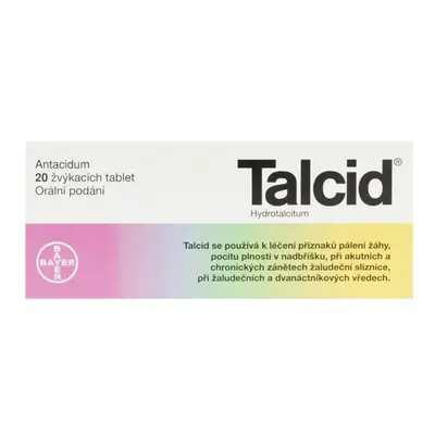 TALCID 500MG žvýkací tableta 20