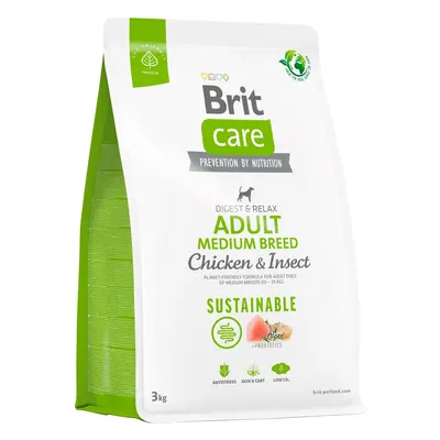 Brit Care Sustainable Adult Medium Breed Chicken & Insect pro psy