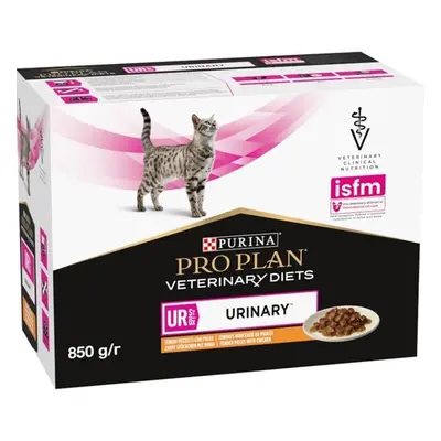 Pro Plan Veterinary Diets St/Ox Urinary Chicken krmivo pro kočky (10×85 g)