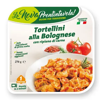 La Nova Prontintavola Tortellini plněné masem s omáčkou bolognese