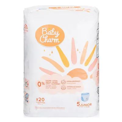 Baby Charm Plenkové kalhotky super dry flex 5 junior pant (12–17 kg)