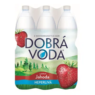 Dobrá voda Neperlivá jahoda 6×1,5 l