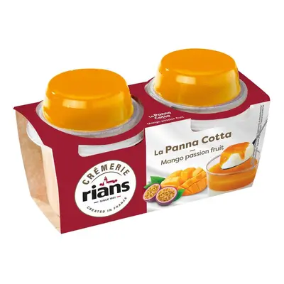 Rians Panna Cotta s mangem a ovocným pyré 2×120 g