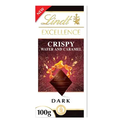 Lindt EXCELLENCE Hořká čokoláda s oplatkou a karamelem