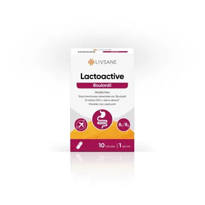 LIVSANE Lactoactive Boulardii PROBIOTIKA tob.10