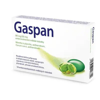 GASPAN 90MG/50MG Enterosolventní měkká tobolka 14