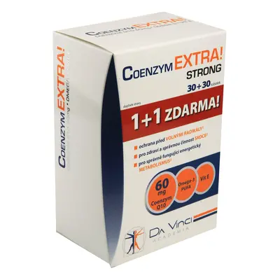 Coenzym EXTRA! Strong 60mg DaVinci tob.30+30ZDARMA