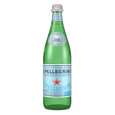 San Pellegrino minerální voda perlivá sklo