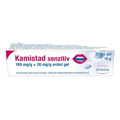 KAMISTAD SENZITIV 185MG/G+20MG/G Orální gel 1X10G