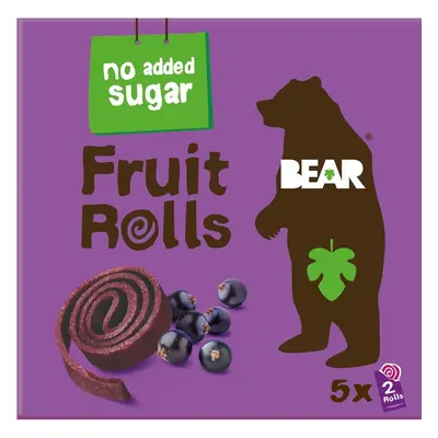 Bear Fruit Rolls ovocné rolované plátky černý rybíz 5×20 g