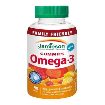 JAMIESON Omega-3 Gummies želatinové pastilky 90ks