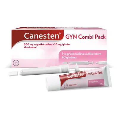 CANESTEN GYN COMBI PACK 500MG+10MG/G Krém + vaginální tableta 1+20G