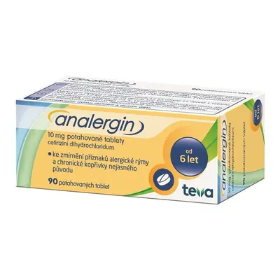 ANALERGIN 10MG Potahovaná tableta 90