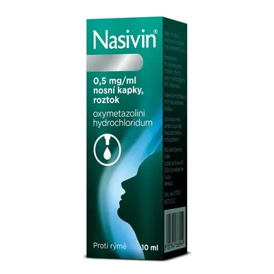 NASIVIN 0,5MG/ML Nosní kapky, roztok 10ML