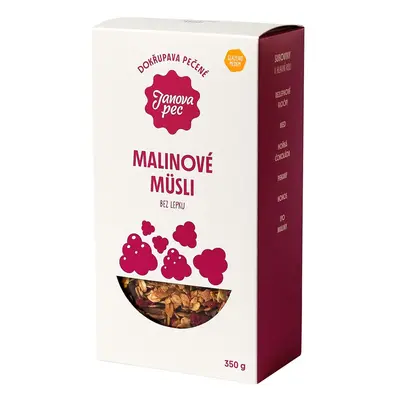 Janova pec Pečené müsli malinové bez lepku