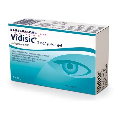 VIDISIC 2MG/G Oční gel 3X10G