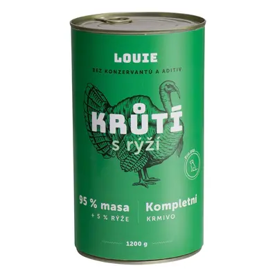 Louie Kompletní krmivo krůtí s rýží pro psy