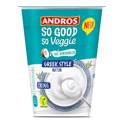 Andros So Good So Veggie Veganský dezert řeckého typu z kokosového nápoje