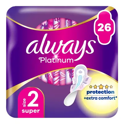 Always Platinum Super Hygienické vložky s křidélky