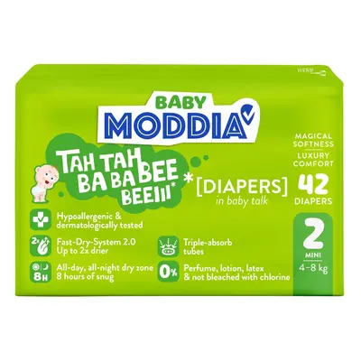 Moddia BABY Jednorázové plenky 2 Mini (4–8 kg)