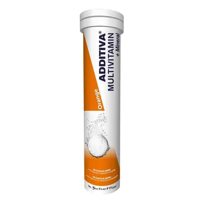 Additiva multivitamín + minerály 20 šumivých tablet Pomeranč