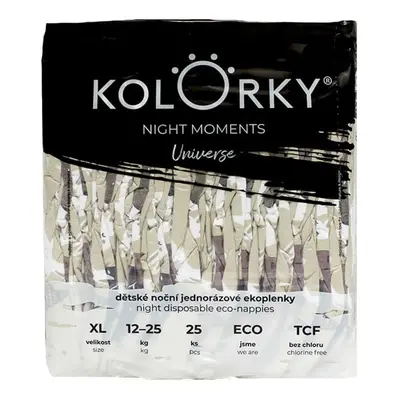 Kolorky EKO Noční jednorázové plenky XL Night moments (12–25 kg)