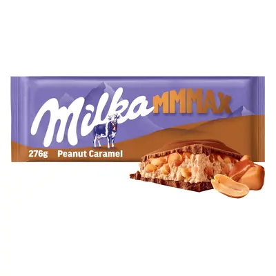 Milka Čokoláda Mmmax peanut caramel mléčná s arašídy