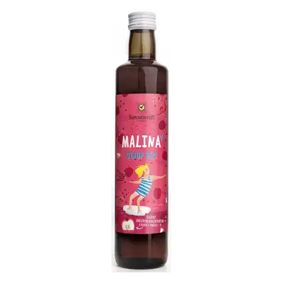 Sonnentor BIO sirup malina sklo