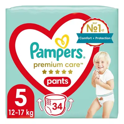 Pampers Pants Premium care plenkové kalhotky 5 (12–17 kg)