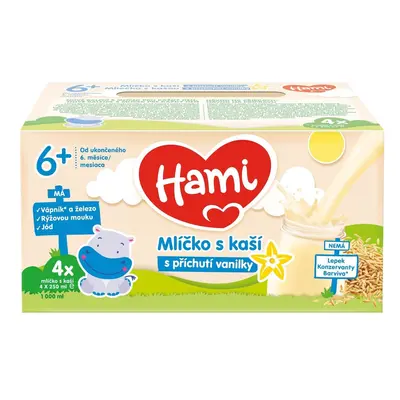 Hami Mlíčko s kaší s příchutí vanilky