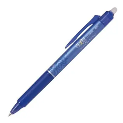 Pilot FriXion Clicker 05, modrý gelový gumovací roller, šířka stopy 0,25 mm, šířka hrotu 0,5 mm